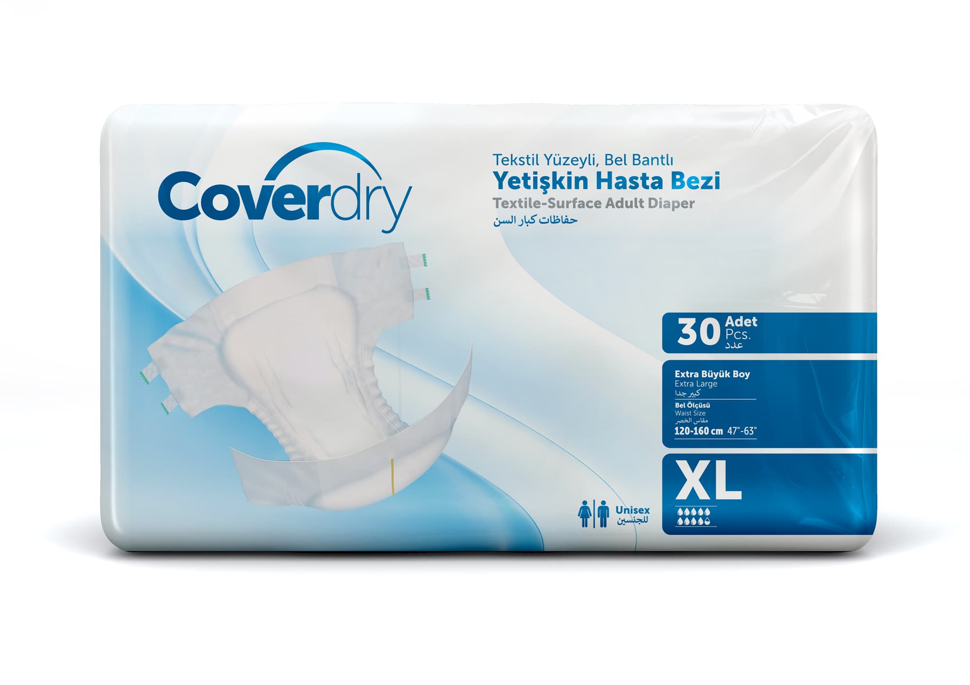 Cover Dry YetiÅkin Hasta Bezi - Extra Large (XL) 30 Adet.jpg