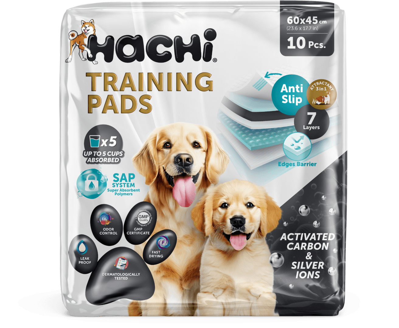 Hachi Training Pads - Activated Carbon - 60 x 45 cm - 10 Pcs.png