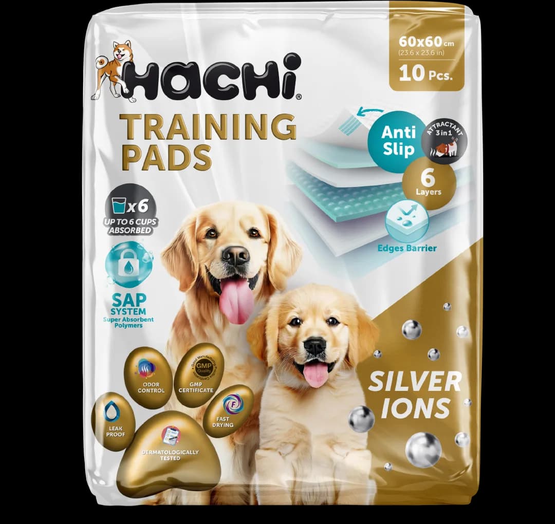 Hachi doğal köpek çiş pedi 60 x 60 cm 10 adet