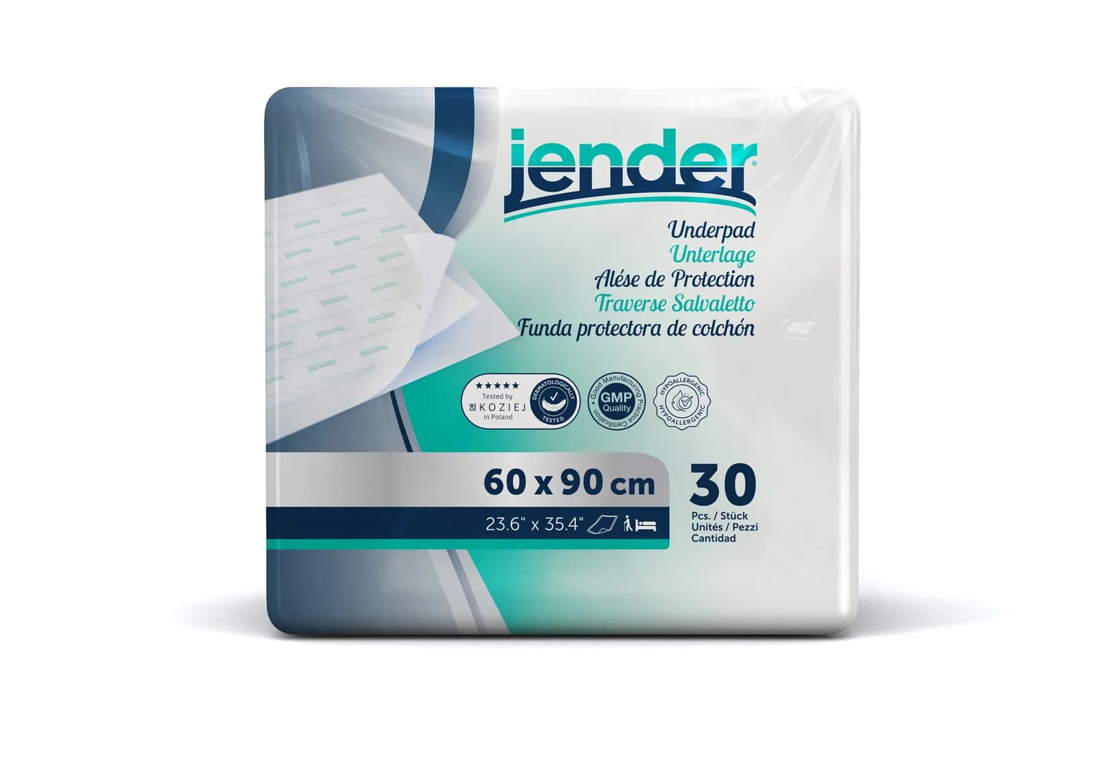 Jender hasta altı örtüsü 60 x 90 cm 30 adet